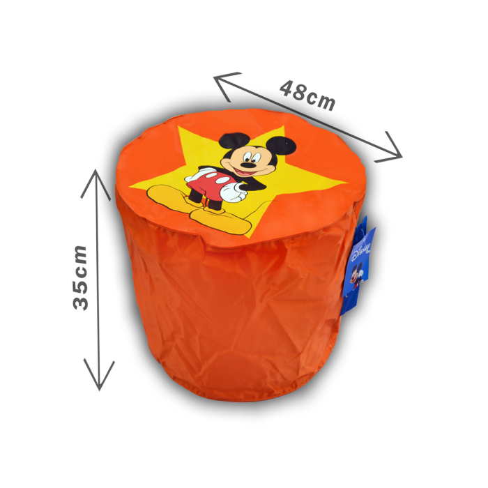 pouf ORANGE mickey mouse top model disney pouf ORANGE mickey mouse top model disney