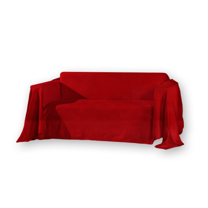 Jeté de canapé Rouge Mauve 140x140 cm pas cher FABRIQUE EN FRANCE Jeté de canapé Rouge Mauve 140x140 cm pas cher FABRIQUE EN FRANCE