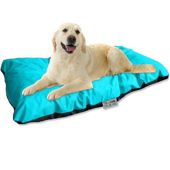 Coussin Chien Extérieur bleu turquoise noir 105x60 Coussin Chien Extérieur bleu turquoise noir 105x60