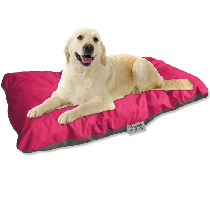 Coussin Chien imperméable fuschia taupe 105x60 Coussin Chien imperméable fuschia taupe 105x60
